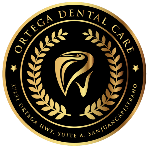 Ortega Dental Care Logo, gold